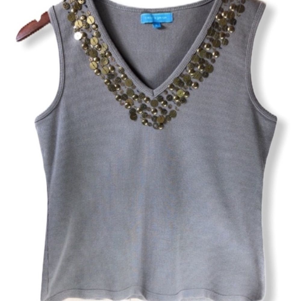 Cable & Gauge Tank With Embellishments